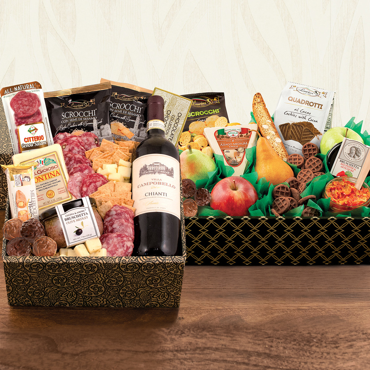 prodimages/Italian Wine, Fruit, Cheese and Gourmet Double Decker Gift Box